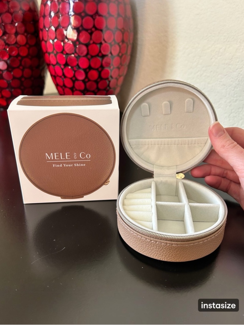 Mele and Co Stow and Go Mini Travel Jewelry Box NIB MSRP $35